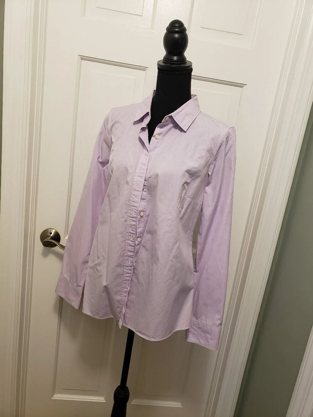 J. Crew 100% Cotton Button Front Shirt Size Medium, Preppy, Classic